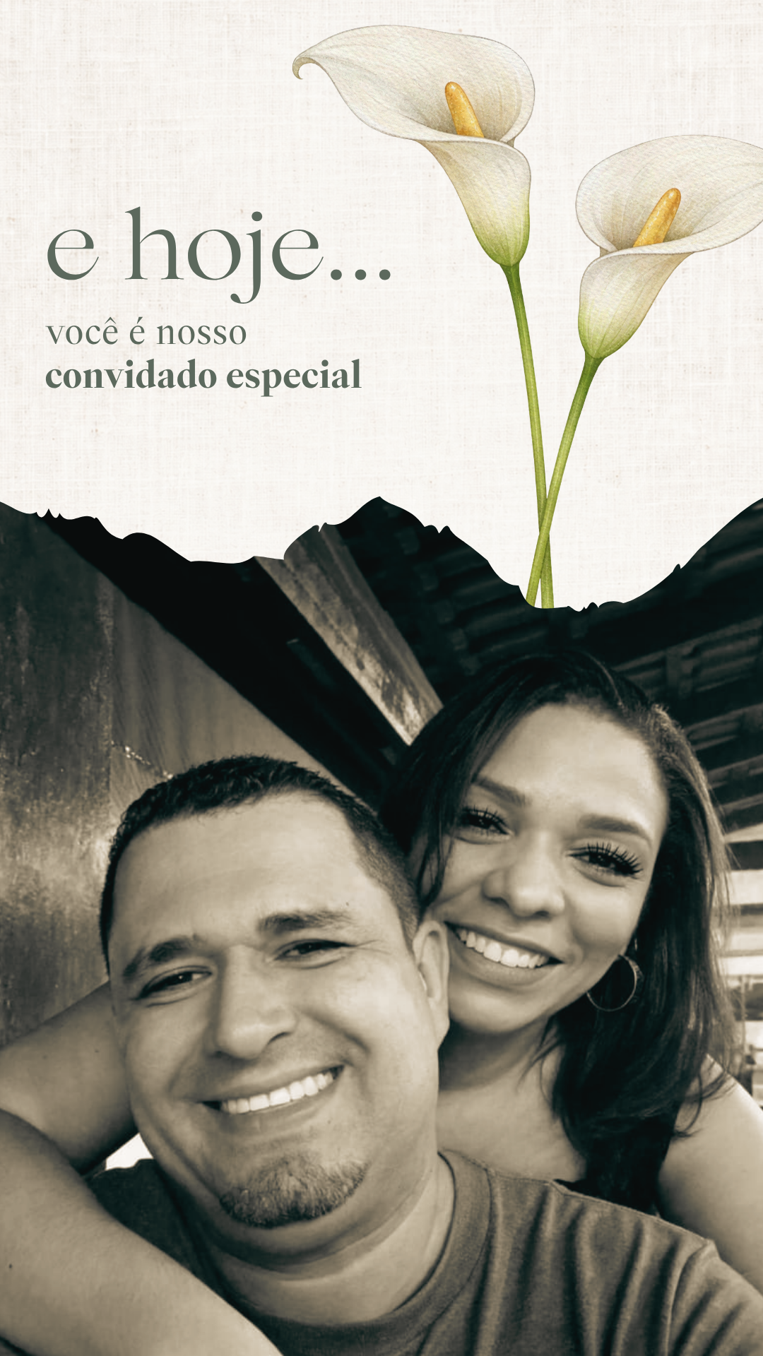 E hoje voce e nosso convidado especial - Andresa e Flavio